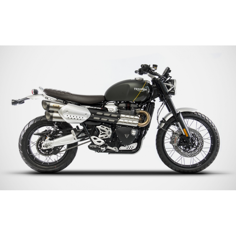 ZARD Dual Slipon Exhaust for the Triumph Scrambler 1200 (2019+)